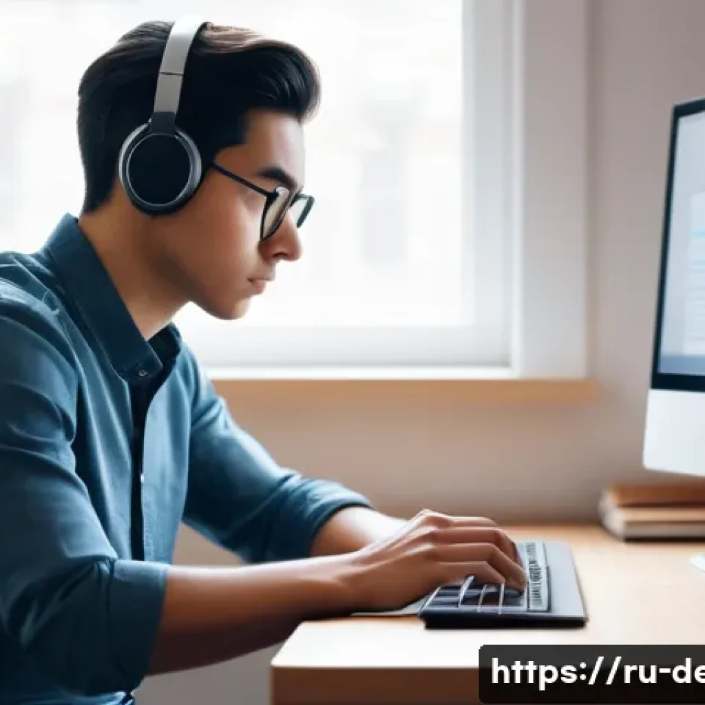 정보기기운용 실무에서 자주 사용하는 하드웨어 진단 도구 - **Prompt:** A young adult, dressed in comfortable yet modest everyday clothing, sits at a modern, cl...