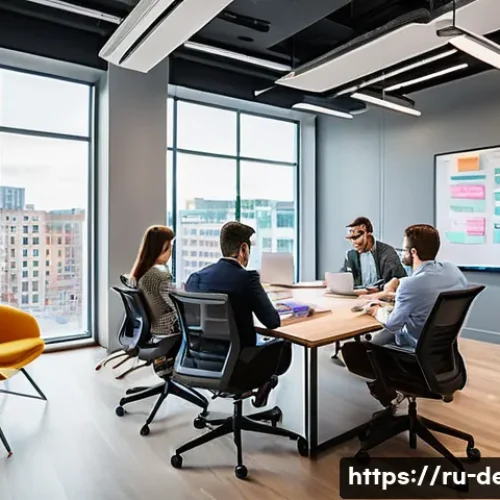 Home 11 정보기기운용 자격증을 활용한 스타트업 취업 후기 - **Prompt: "Dynamic Startup Team Collaboration in a Modern Office"**
A vibrant, wide-angle shot o...